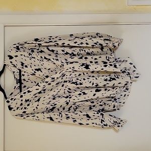 SHEIN v-neck long sleeve peplum top